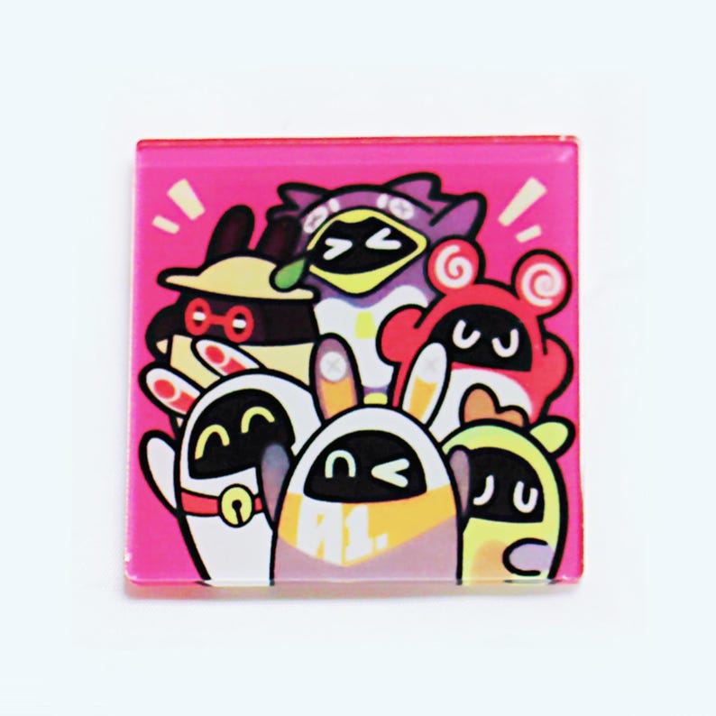 Zenless Zone Zero Bangboo Fridge Magnet Set ZZZ Refrigerator Magnet Fanmade Home Decor Gift