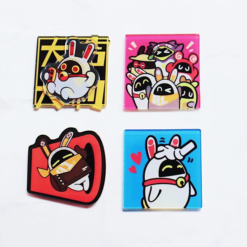 Zenless Zone Zero Bangboo Fridge Magnet Set ZZZ Refrigerator Magnet Fanmade Home Decor Gift detail image 1