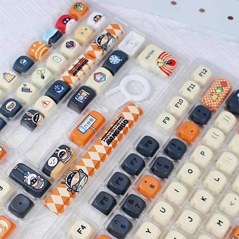 Zenless Zone Zero Bangboo Keycap Set 133 Keys Custom Keyboard Caps ZZZ Mechanical Keyboard Fanmade Gift Idea detail image 2