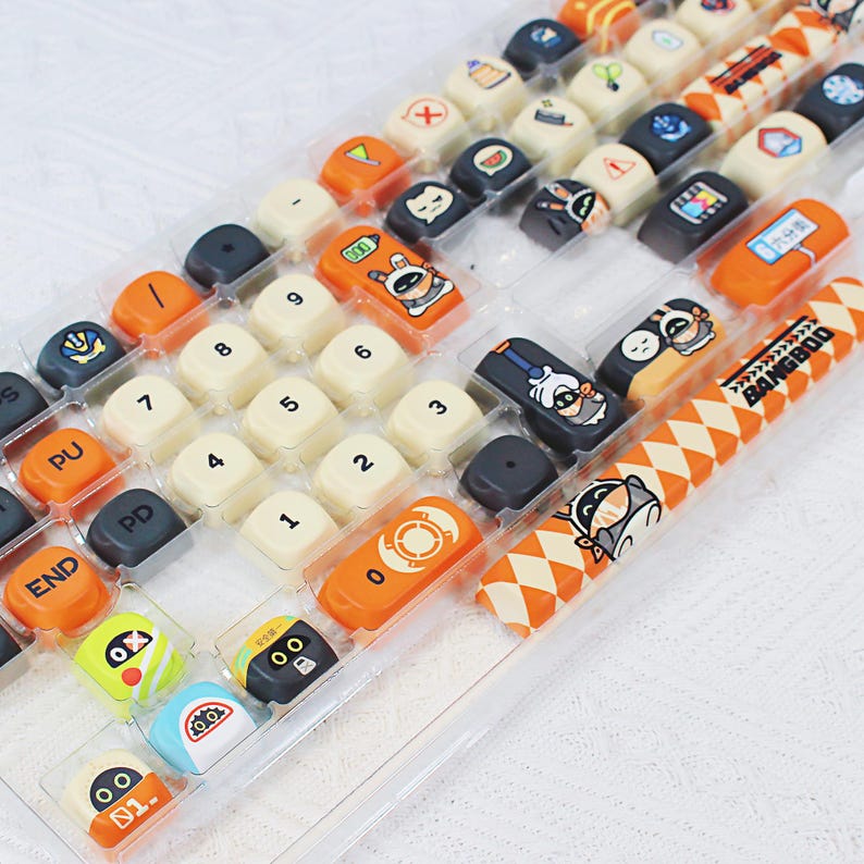 Zenless Zone Zero Bangboo Keycap Set 133 Keys Custom Keyboard Caps ZZZ Mechanical Keyboard Fanmade Gift Idea detail image 3