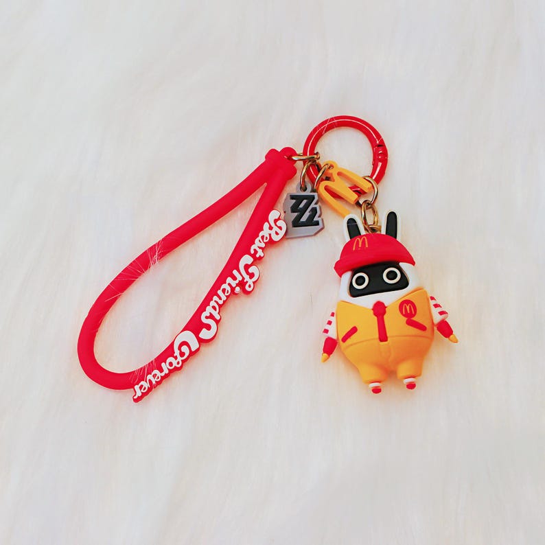 Zenless Zone Zero Bangboo Keychain McJob Resin Charm ZZZ Funny Crossover Bag Accessory Fanmade Gift
