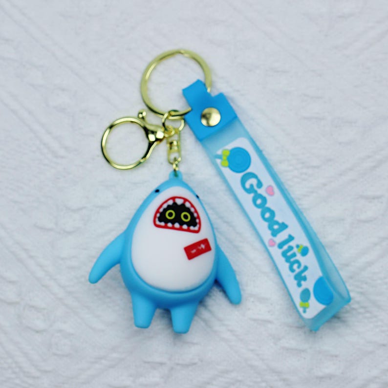 Zenless Zone Zero Bangboo Mini Figure Keychain Eous Sharkboo Luckyboo Amillion ZZZ Silicone Cute Charm Fanmade Gift detail image 1