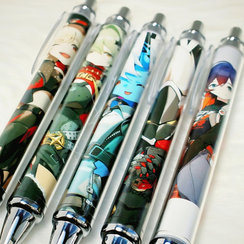 Zenless Zone Zero Black Gel Ink Pen Set 25 Characters Collection ZZZ Factions Smooth Writing Fanmade Stationery Gift detail image 4