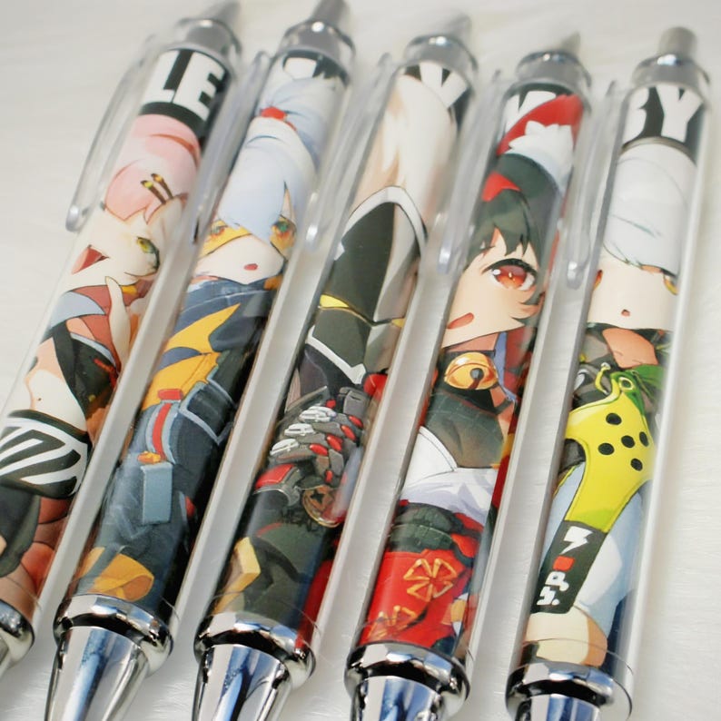 Zenless Zone Zero Black Gel Ink Pen Set 25 Characters Collection ZZZ Factions Smooth Writing Fanmade Stationery Gift detail image 6
