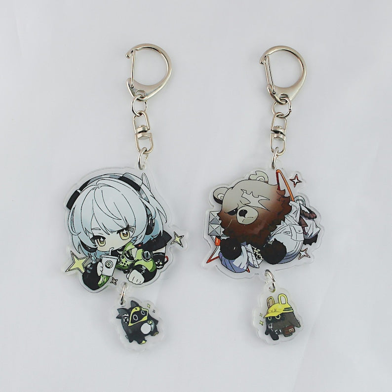Zenless Zone Zero Chibi Keychain Set 12 Characters + Bangboo Buddies Acrylic ZZZ Fanmade Bag Charm Gift detail image 4