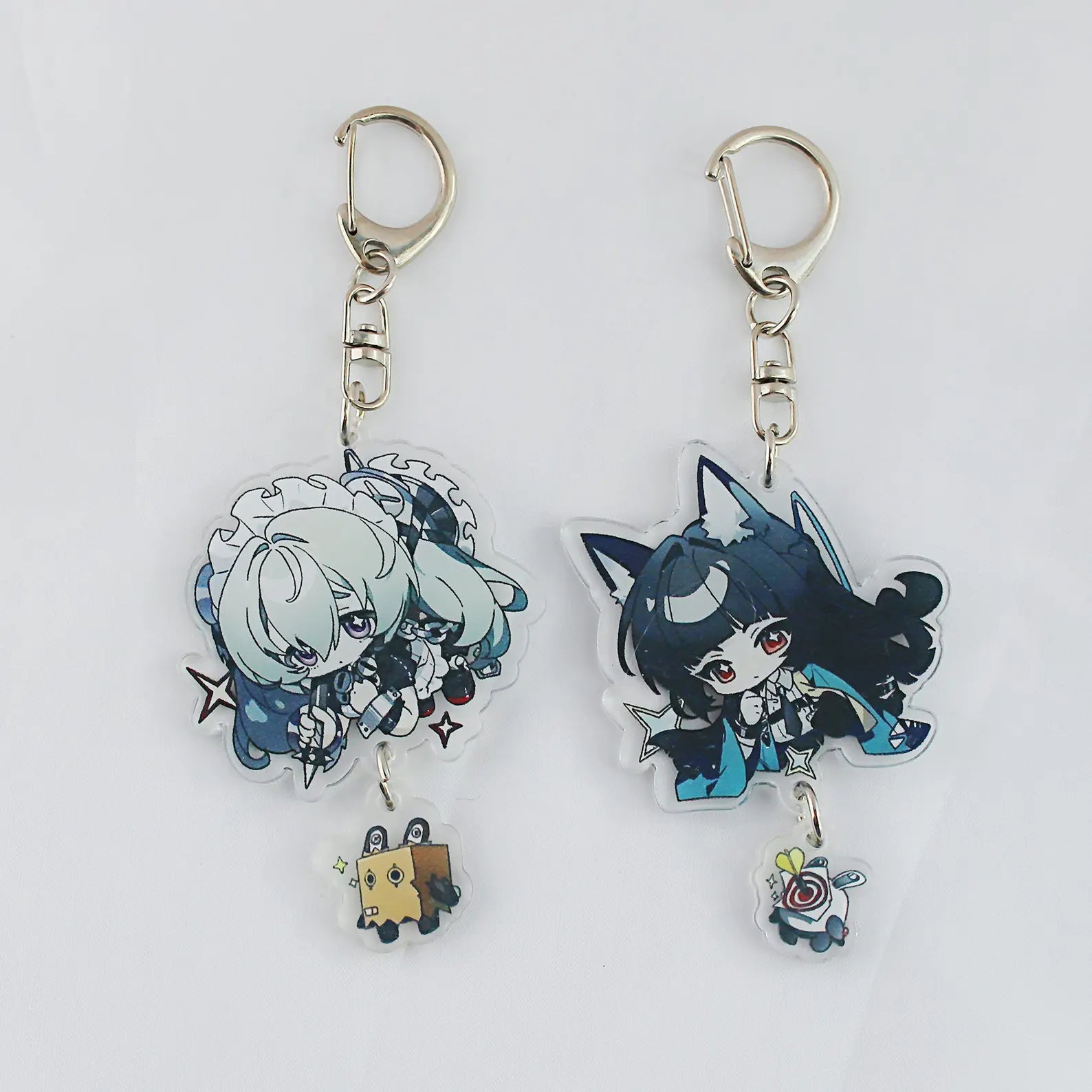 Zenless Zone Zero Chibi Keychain Set 12 Characters + Bangboo Buddies Acrylic ZZZ Fanmade Bag Charm Gift detail image 7
