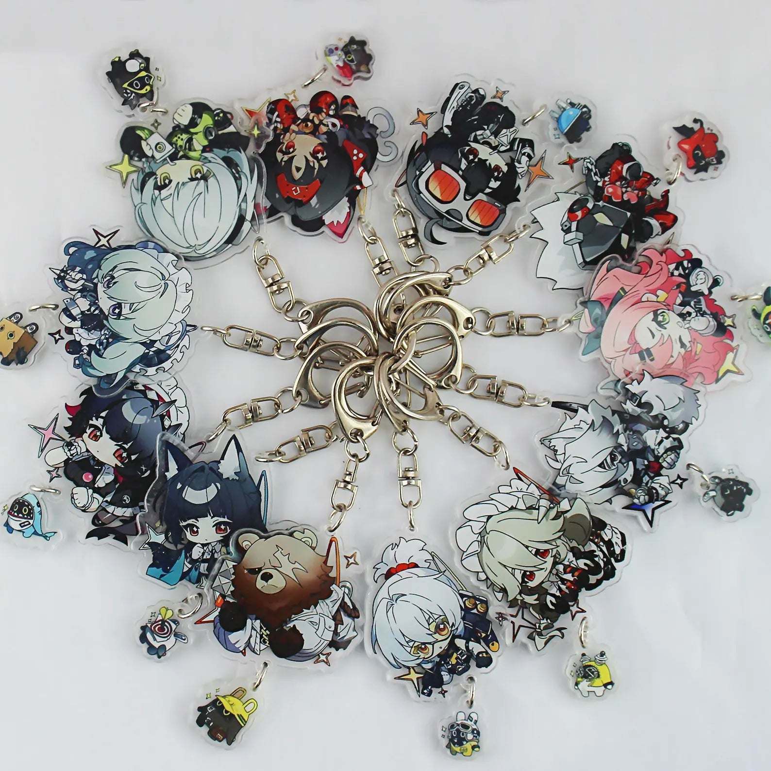 Zenless Zone Zero Chibi Keychain Set 12 Characters + Bangboo Buddies Acrylic ZZZ Fanmade Bag Charm Gift detail image 8