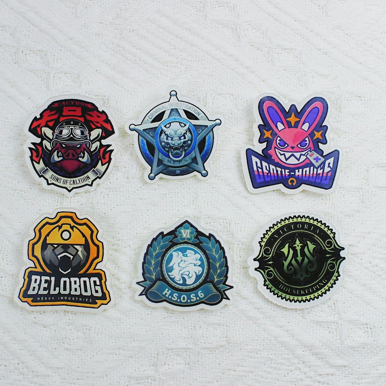 Zenless Zone Zero Faction Badge Set ZZZ Pin New Eridu 6 Factions Cunning Hares Section 6 Fanmade Gift detail image 1